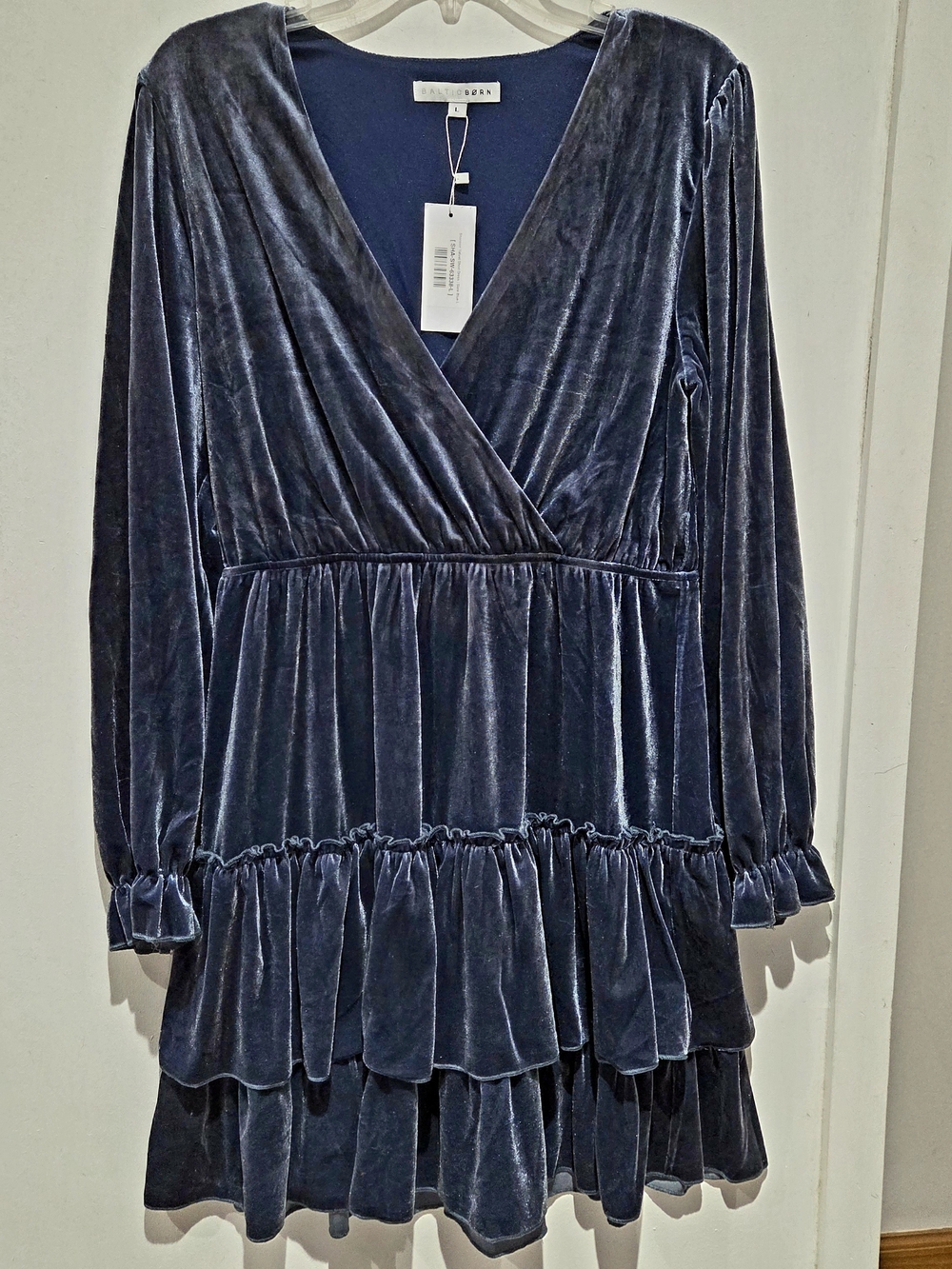 Whims Goth Festival Baltic Born Dress Velvet Blue